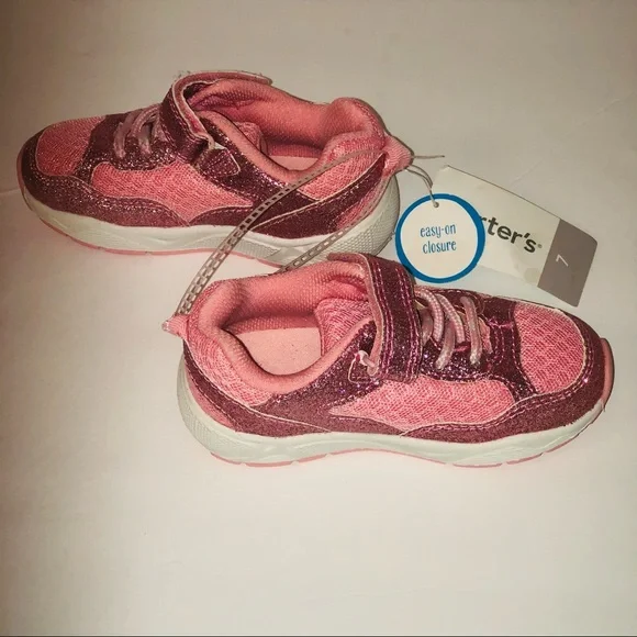 NWT Carter's Unisex-Child Flash Sneaker Color-Rose Gold (Pink)Size 7 - Picture 2 of 11
